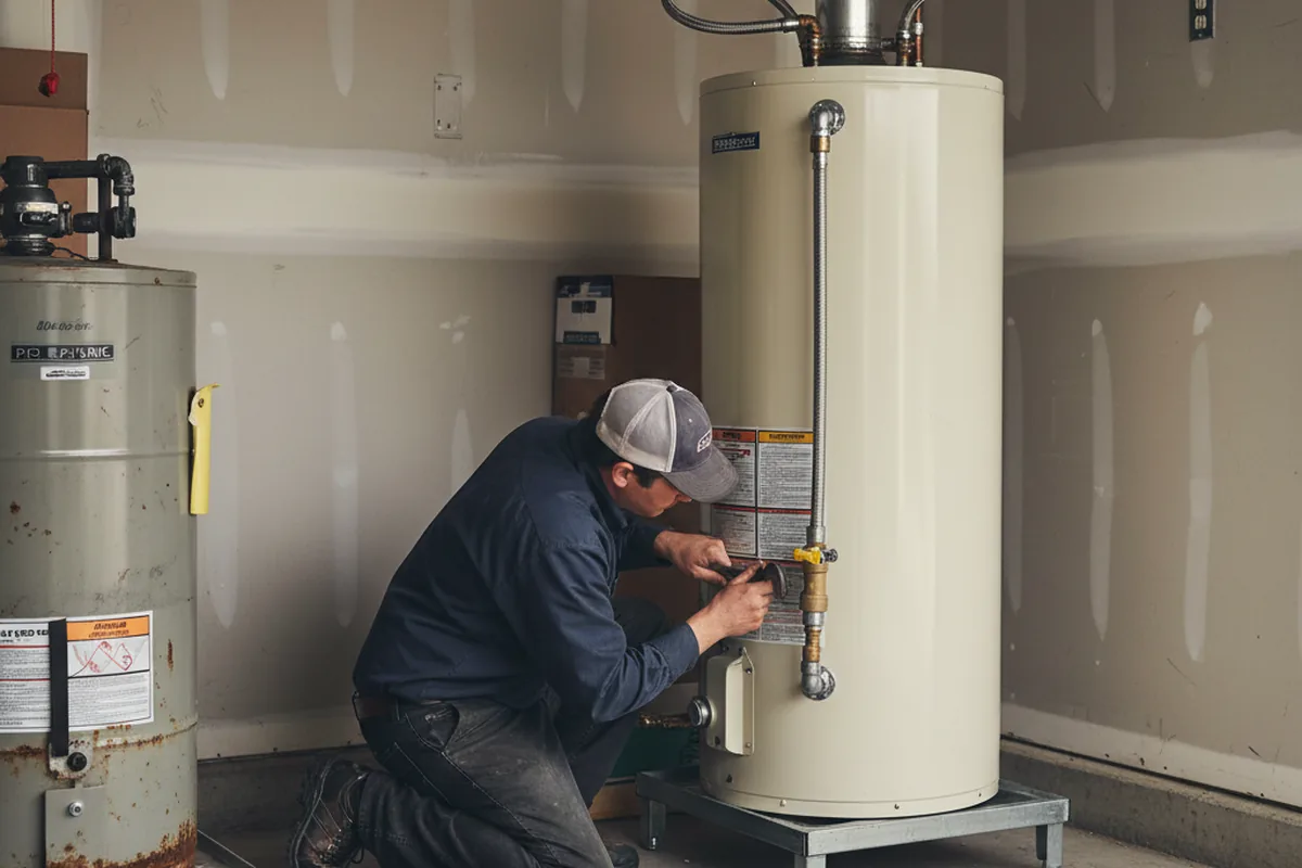 Water heater and shutoff valve replacement in Bristolville